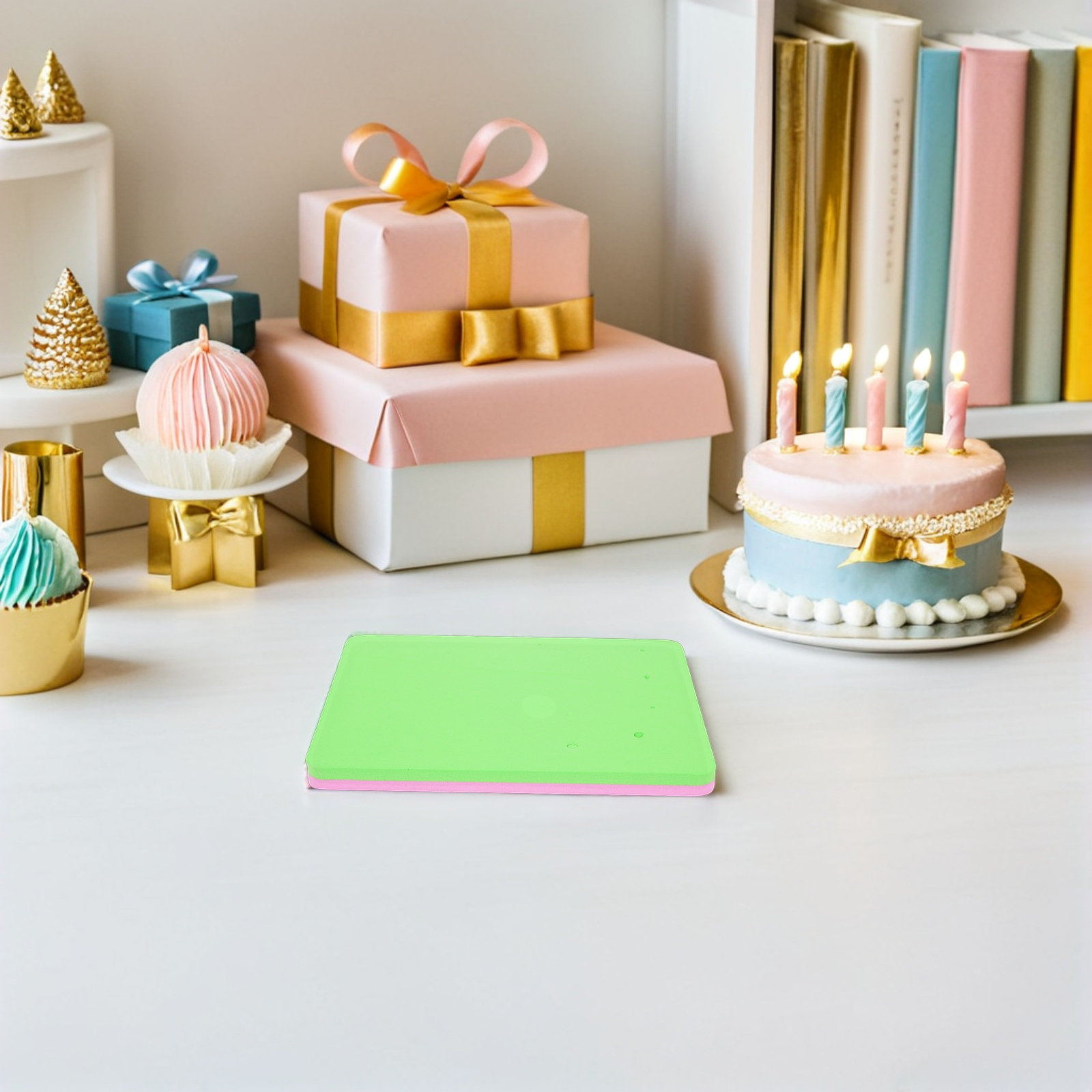 Kitchen Baking Supplies - แผ่นรองทำเค้กฟองดองท์ 3 ชิ้น แผ่นฟองน้ำนุ่มกันลื่นสำหรับการอบแห้ง อุปกรณ์ขึ้นรูปที่แม่นยำ อุปกรณ์เบเกอรี่และเครื่องครัว
