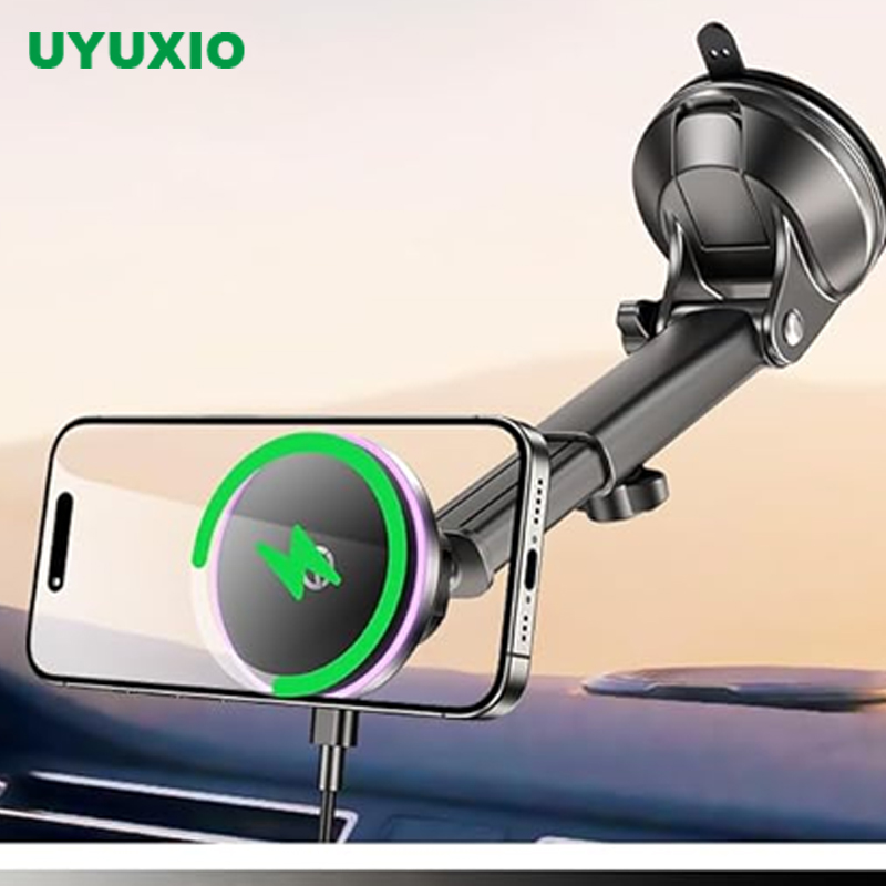 Cooling Rack Wire - UYUXIO 15W Fast CHARGING แท่นชาร์จในรถยนต์ไร้สายสำหรับ iPhone