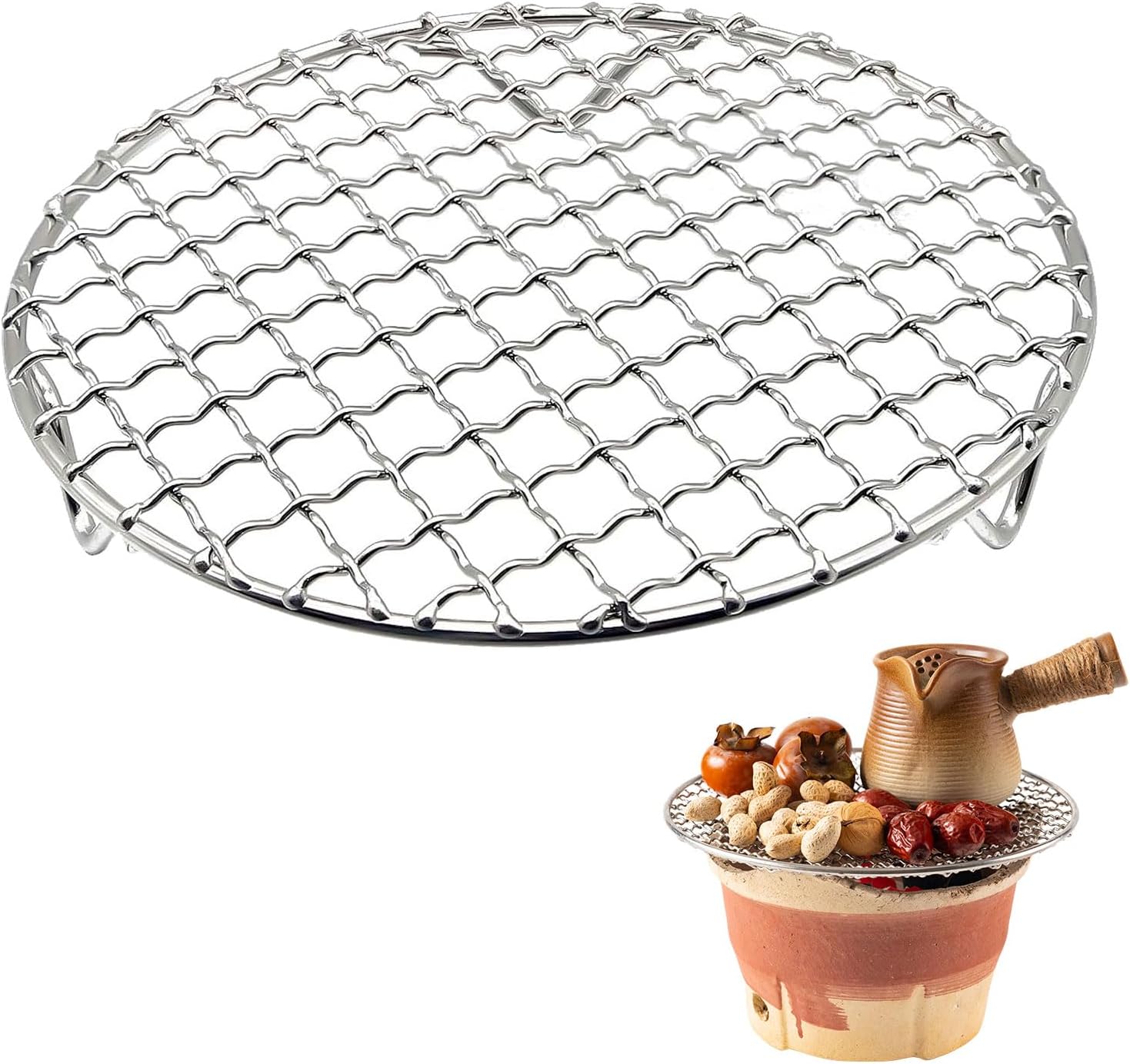 Cooling Rack Wire - ตะแกรงระบายความร้อนทรงกลมขนาด 6 นิ้ว พร้อมขา 20 มม.