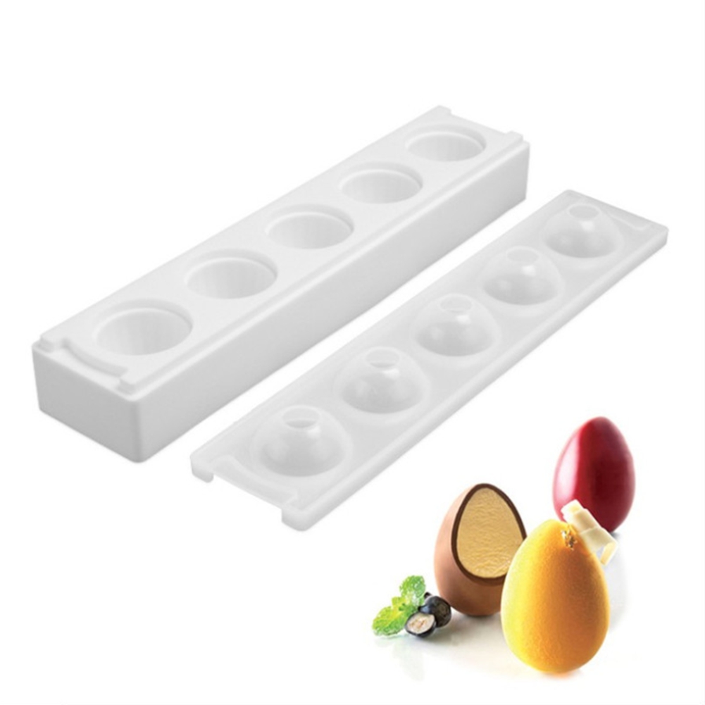 Silicone Cake Mold - แม่พิมพ์ซิลิโคนช็อกโกแลต EYFL, แม่พิมพ์ทรงกลม, อุปกรณ์ตกแต่งเค้กช็อกโกแลต, ขนมหวาน, ไข่อีสเตอร์