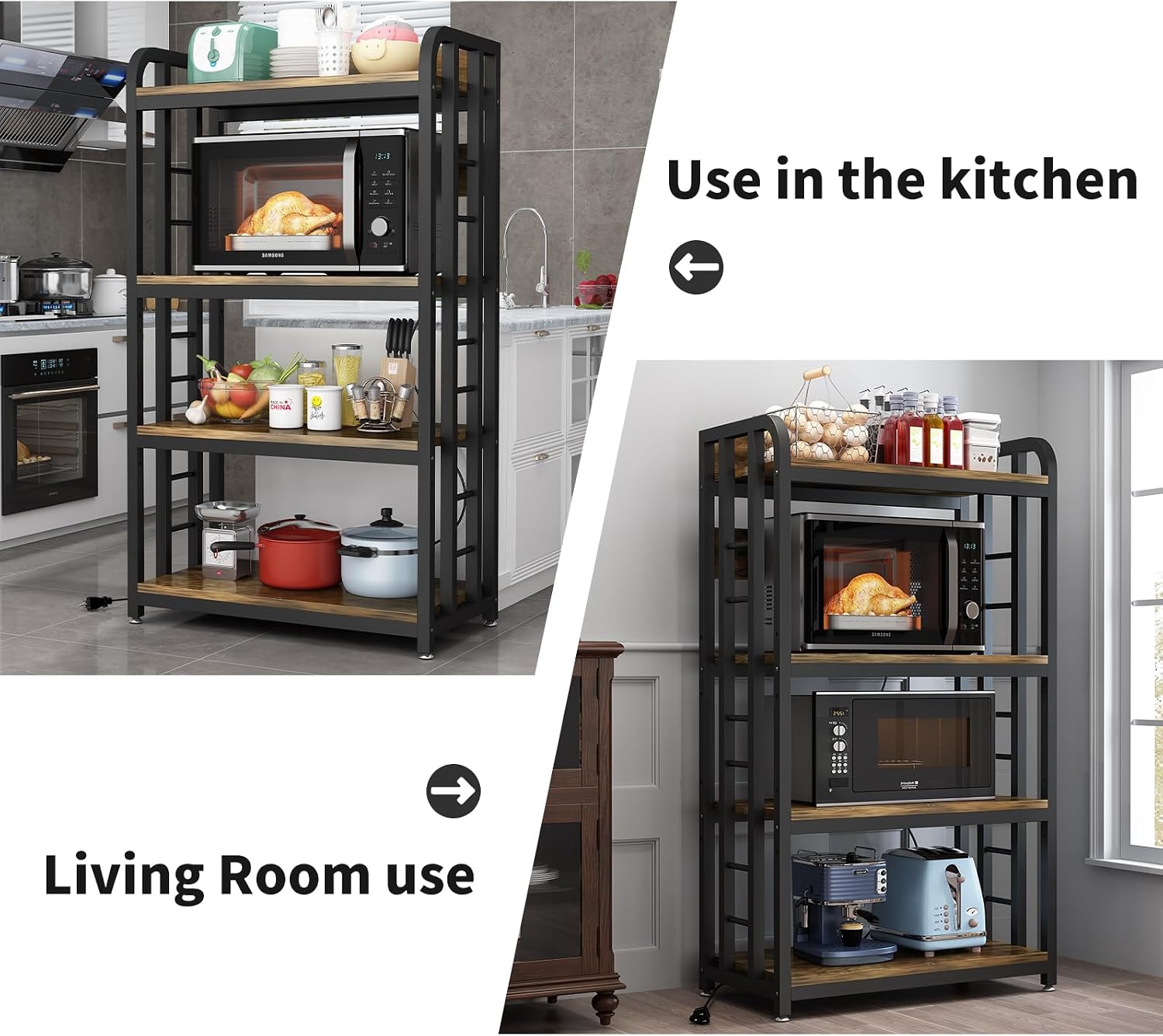 ชั้นวางของในครัว 4 ชั้นพร้อมเต - Kitchen Baker บทวิจารณ์และราคา