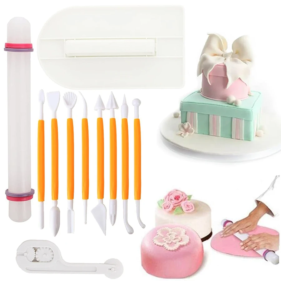 11pcs Fondant ชุดเครื่องมือชุด - Fondant Smoother Set บทวิจารณ์และราคา