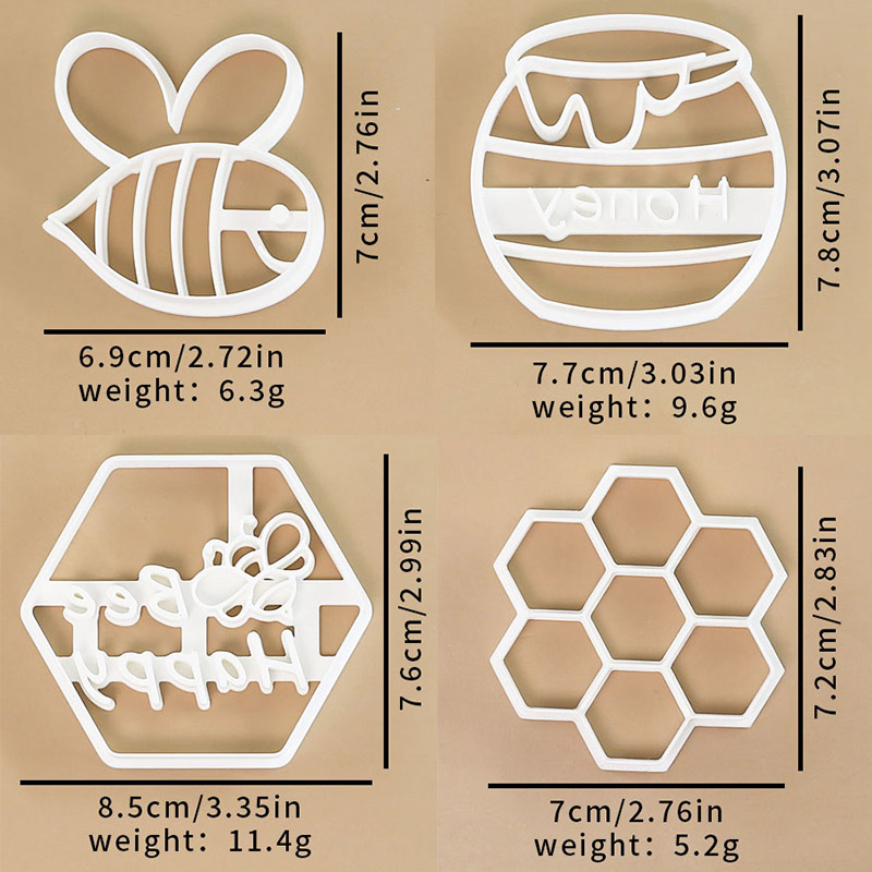 ชุดตัดคุกกี้รูปผึ้ง 4 ชิ้น แบบ - Kitchen Baking Cookies บทวิจารณ์และราคา
