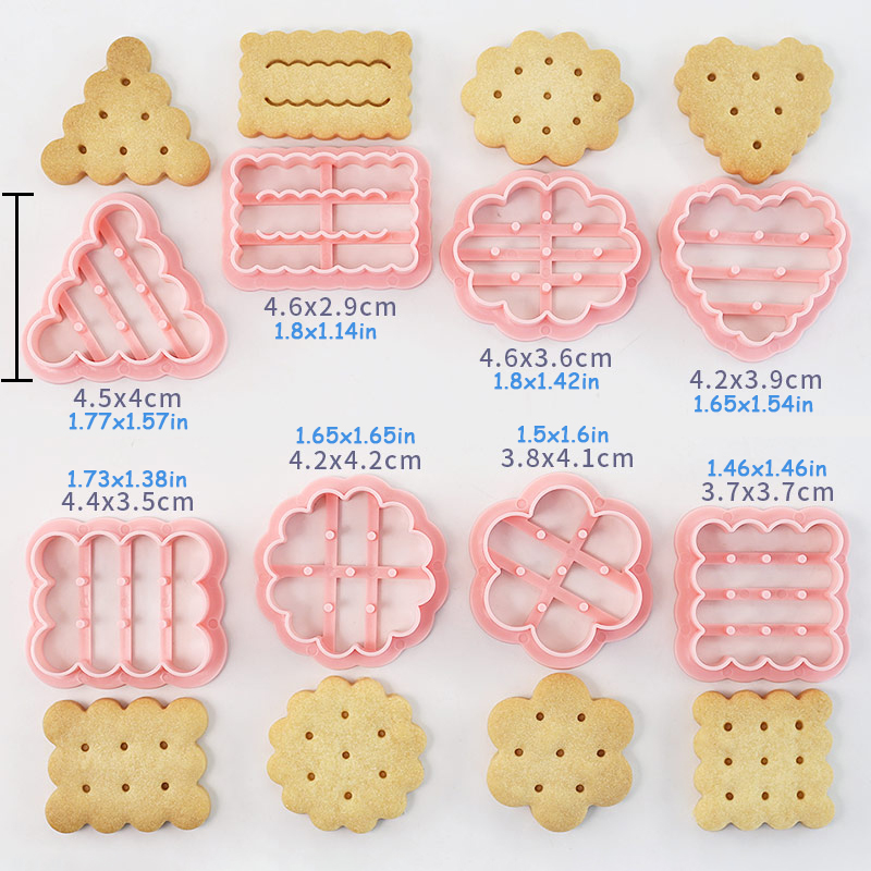 ชุดแม่พิมพ์คุกกี้ 8 ชิ้น รูปทร - Kitchen Baking Cookies บทวิจารณ์และราคา