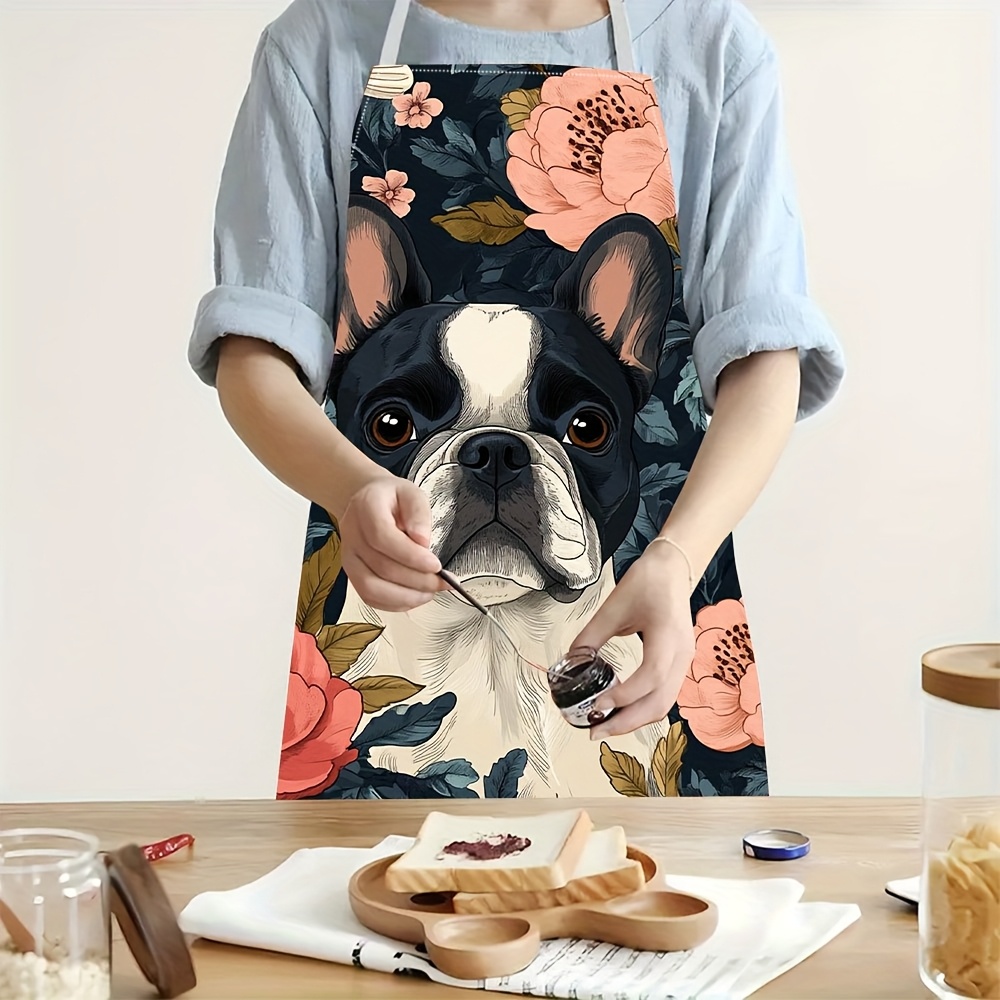 ผ้ากันเปื้อนลายดอกเฟรนช์บูลด็อ - Kitchen Baking Ideas บทวิจารณ์และราคา
