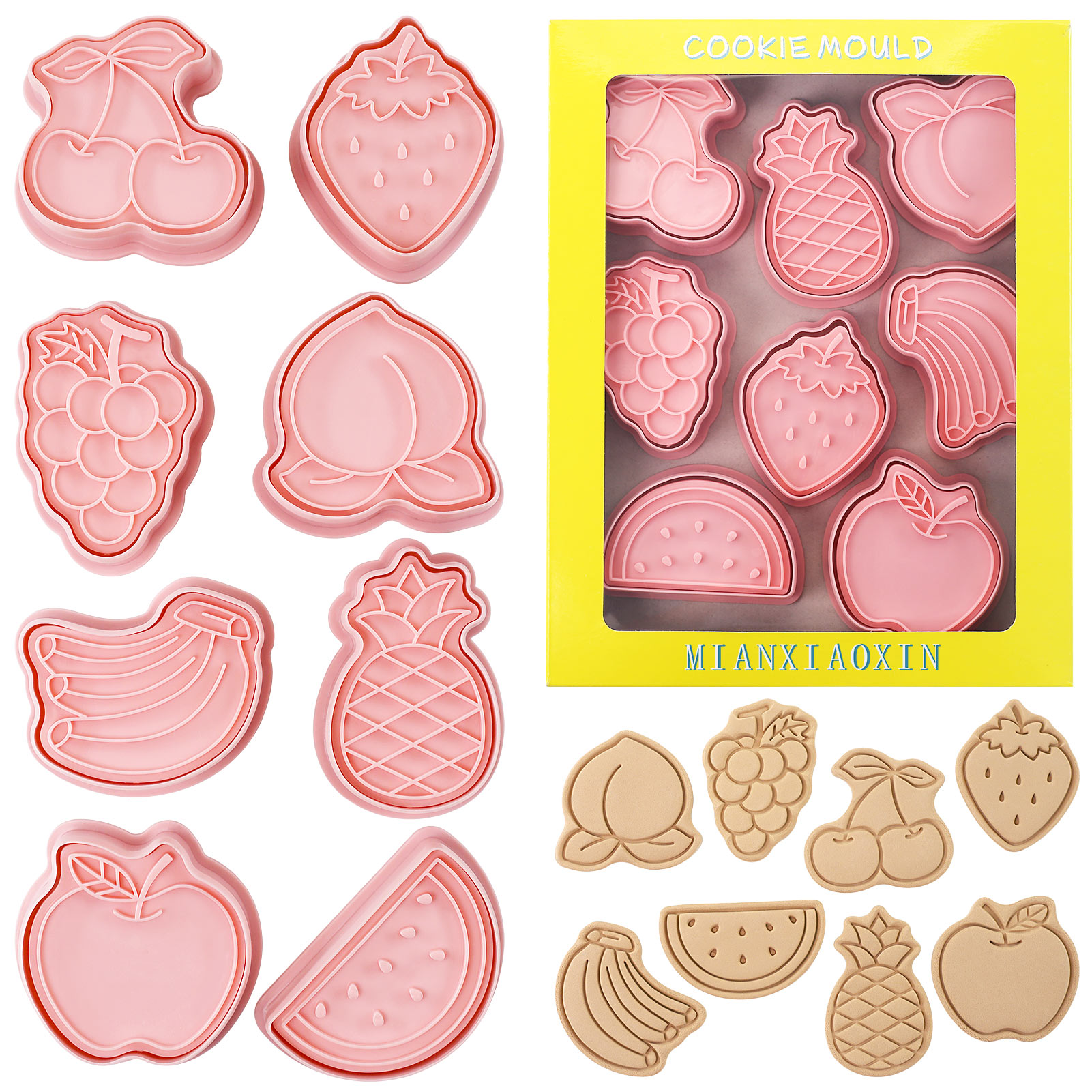 8 ชิ้นน่ารักผลไม้ Cookie Cutte - Kitchen Baking Cookies บทวิจารณ์และราคา