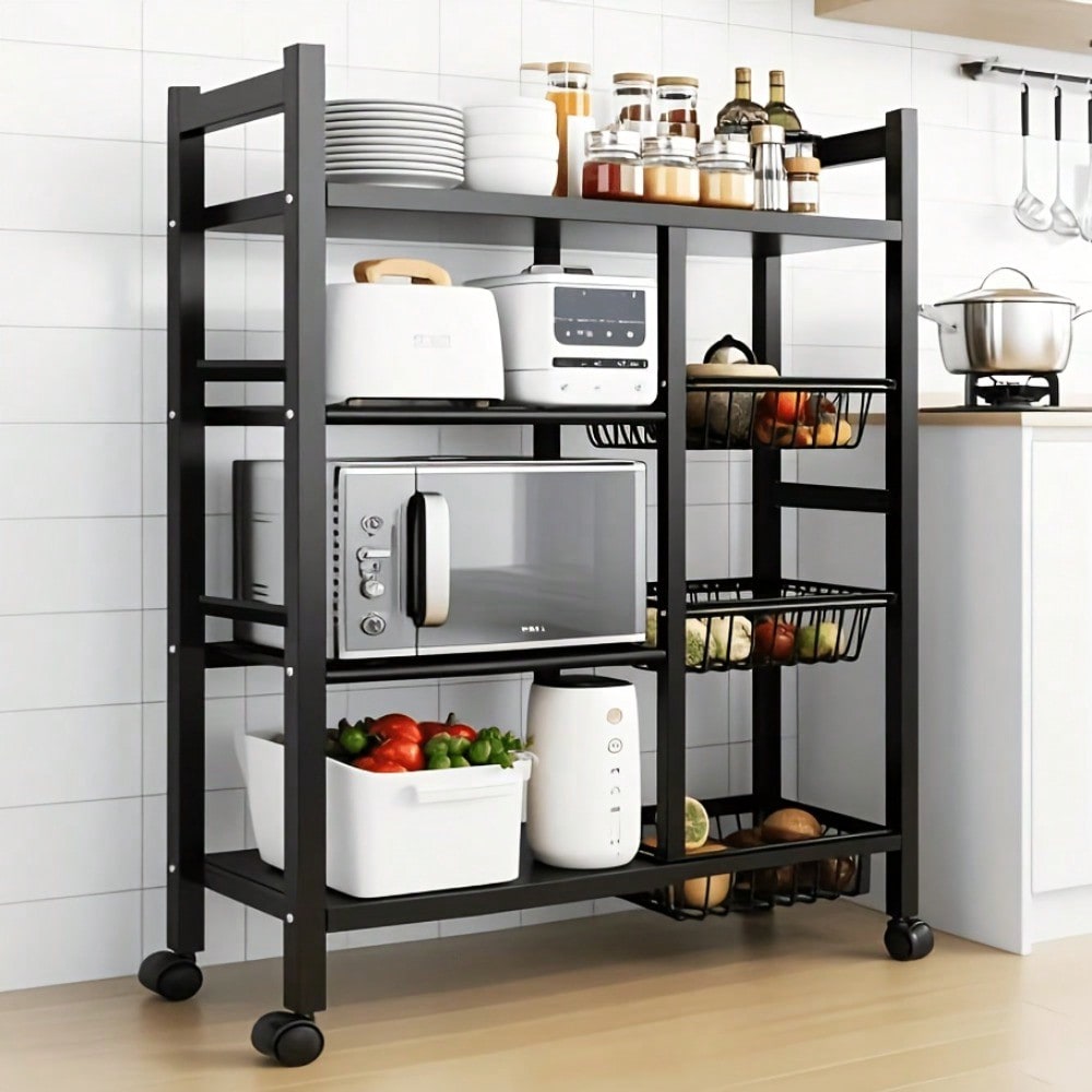 ชั้นวางของในครัวแบบเคลื่อนย้าย - Kitchen Baking Island บทวิจารณ์และราคา