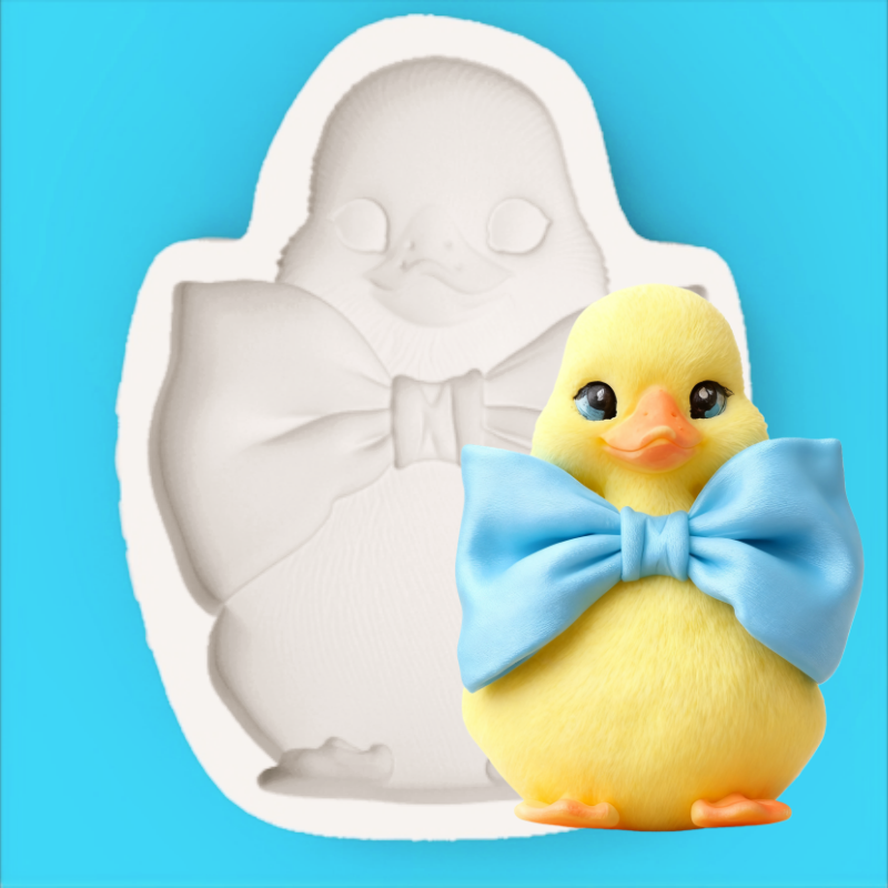 แม่พิมพ์ลูกเป็ดพร้อมโบว์ผูกคอ, - Silicone Cake Mold บทวิจารณ์และราคา