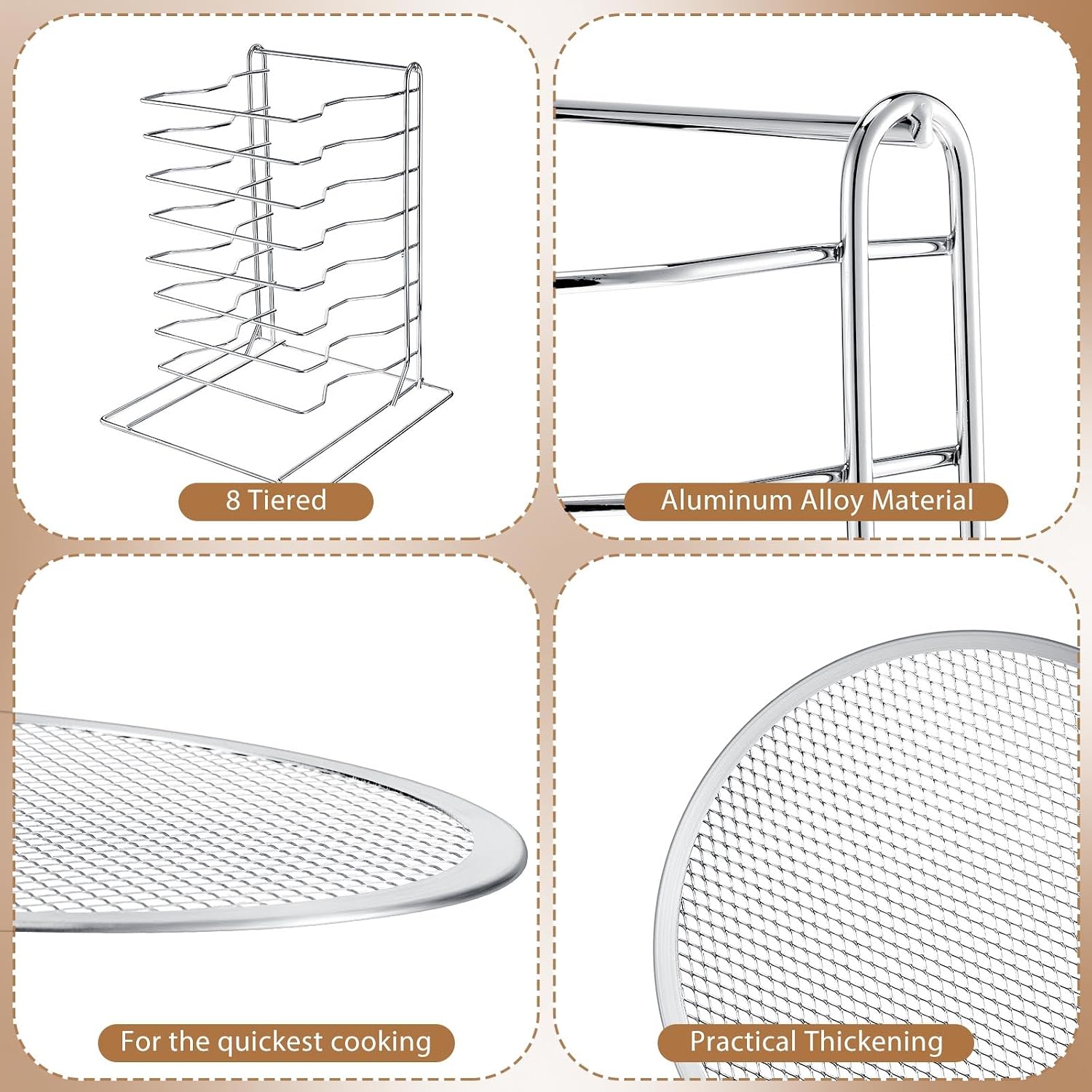 ชั้นวางพิซซ่า 8 ชั้น พร้อมถาดอ - Kitchen And Baking Equipment บทวิจารณ์และราคา