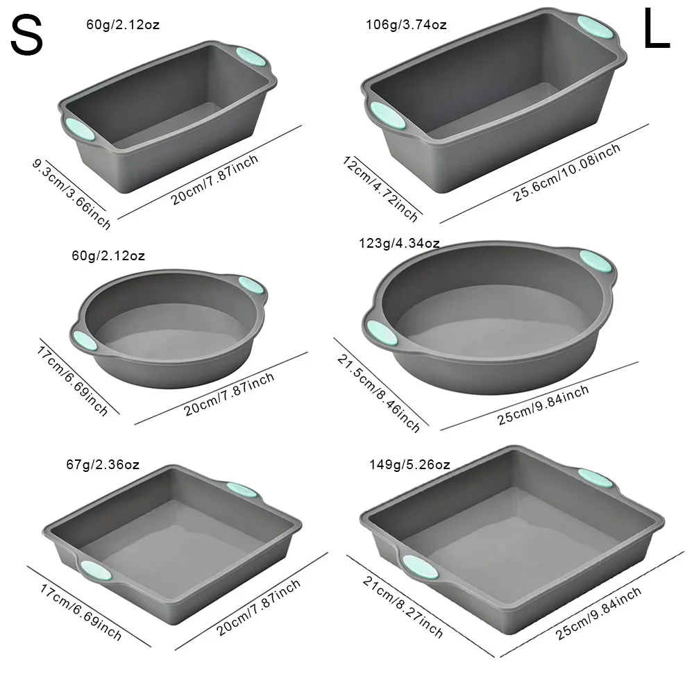 พิมพ์เค้กซิลิโคนทนความร้อนสีเท - Kitchen And Baking Equipment บทวิจารณ์และราคา