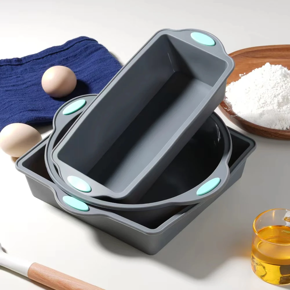 พิมพ์เค้กซิลิโคนทนความร้อนสีเท - Kitchen And Baking Equipment บทวิจารณ์และราคา