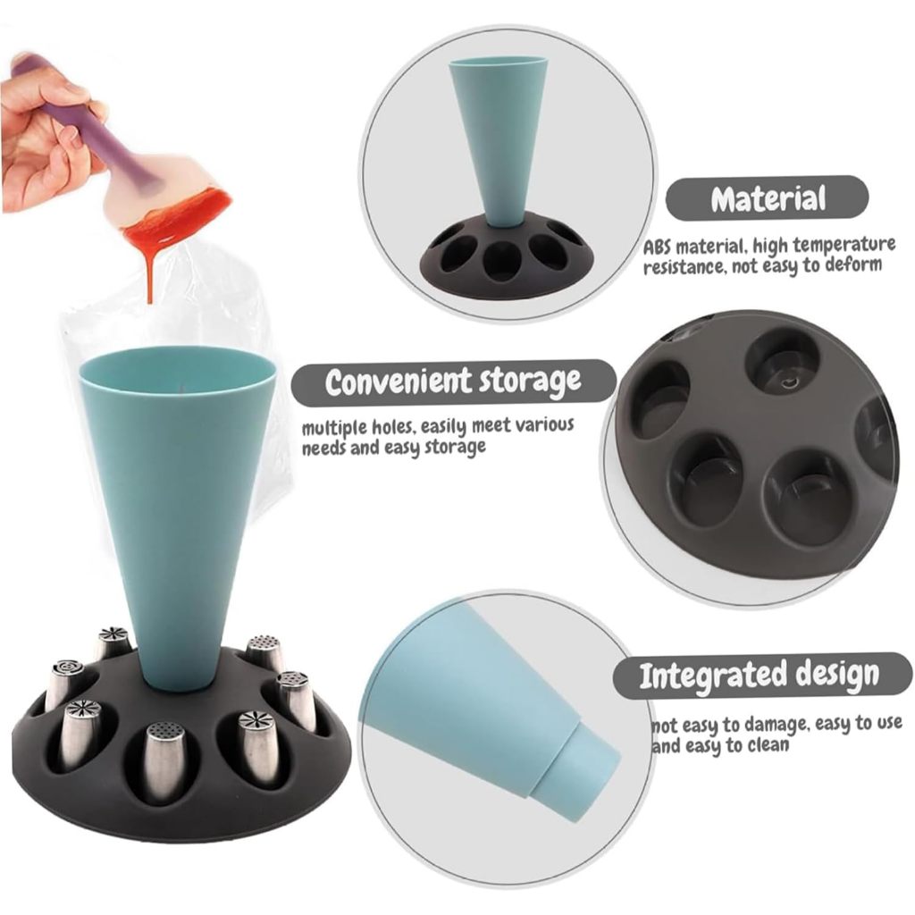 ถุงบีบครีมแต่งหน้าเค้ก 1 ชิ้น  - Kitchen Baking Decor บทวิจารณ์และราคา