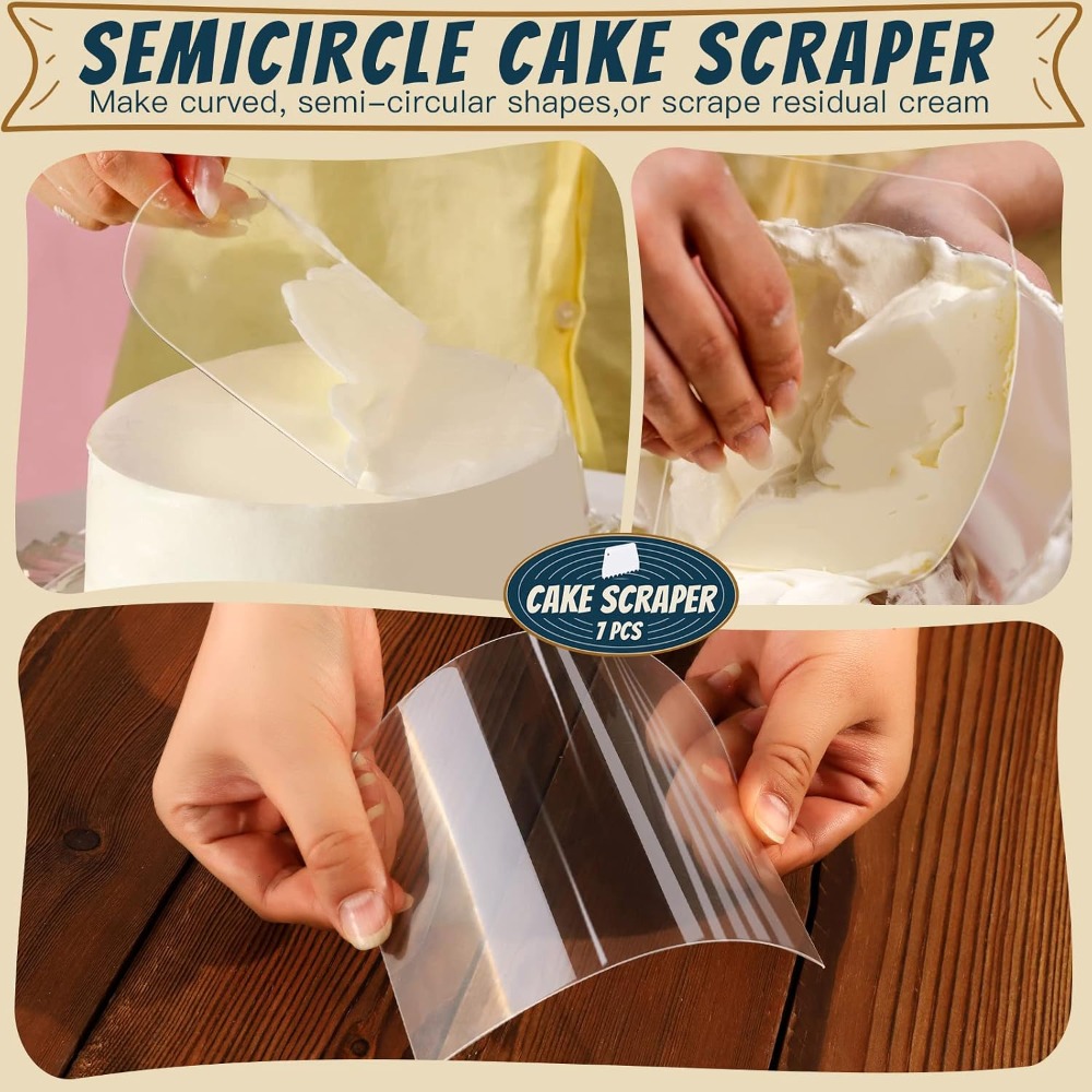 ชุดอุปกรณ์ขูดและปาดแป้งทำขนม 7 - Kitchen Baking Decor บทวิจารณ์และราคา
