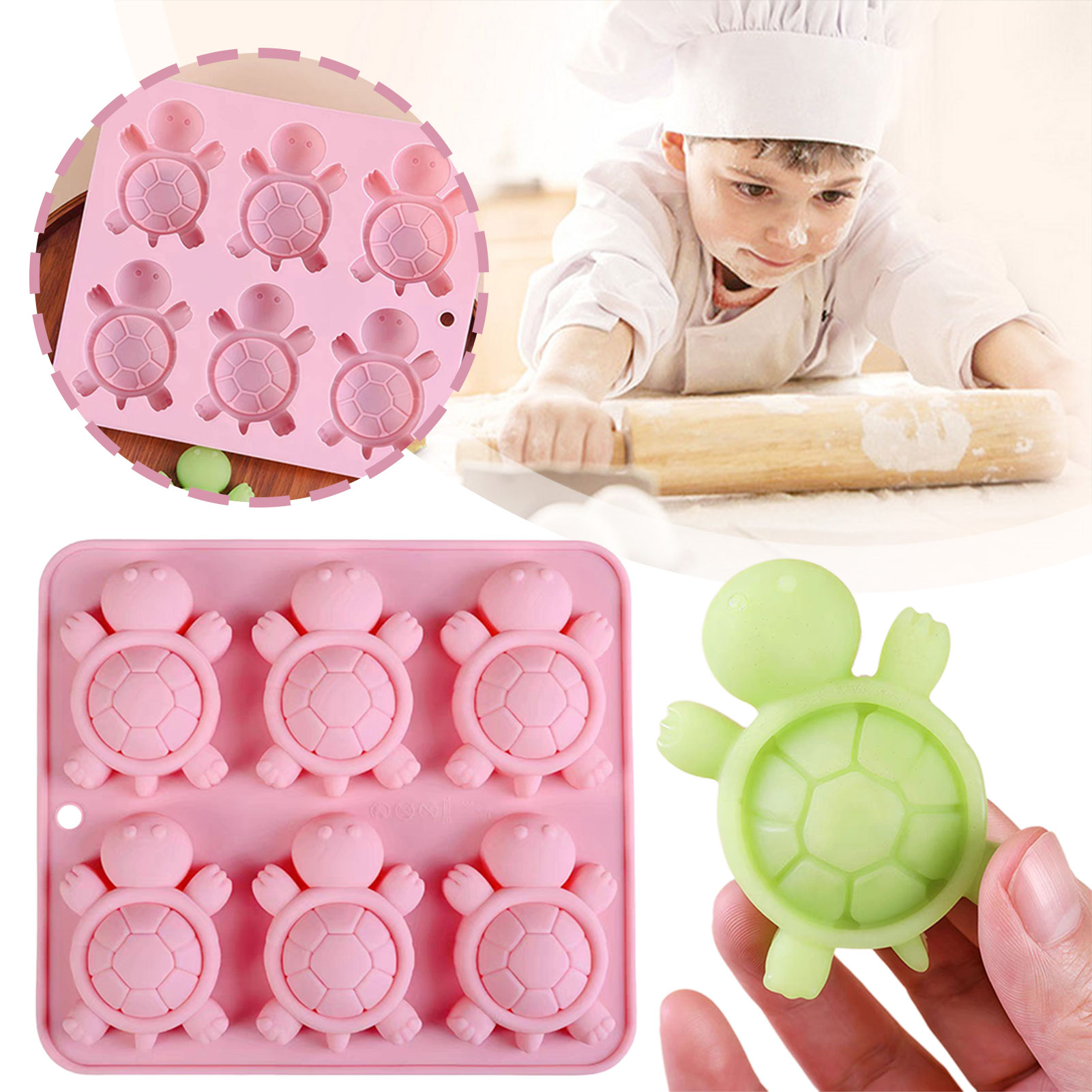 เต่าน้ำแข็งถาดน้ำแข็ง 3D เต่าท - Kitchen Baking Supplies บทวิจารณ์และราคา
