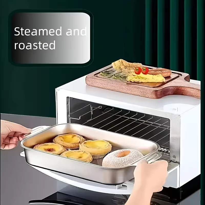 ถาดอบสแตนเลสทรงลึกพร้อมฝาปิด ถ - Kitchen And Baking Equipment บทวิจารณ์และราคา