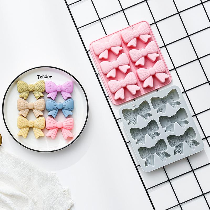 แม่พิมพ์ซิลิโคนรูปโบว์ 6 ช่อง  - Silicone Cake Mold บทวิจารณ์และราคา