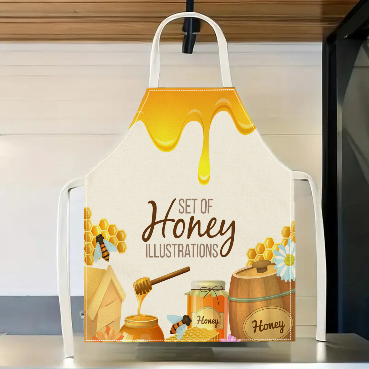 ผ้ากันเปื้อนลายผึ้งน่ารัก 1 ชิ - Kitchen Baking Ideas บทวิจารณ์และราคา