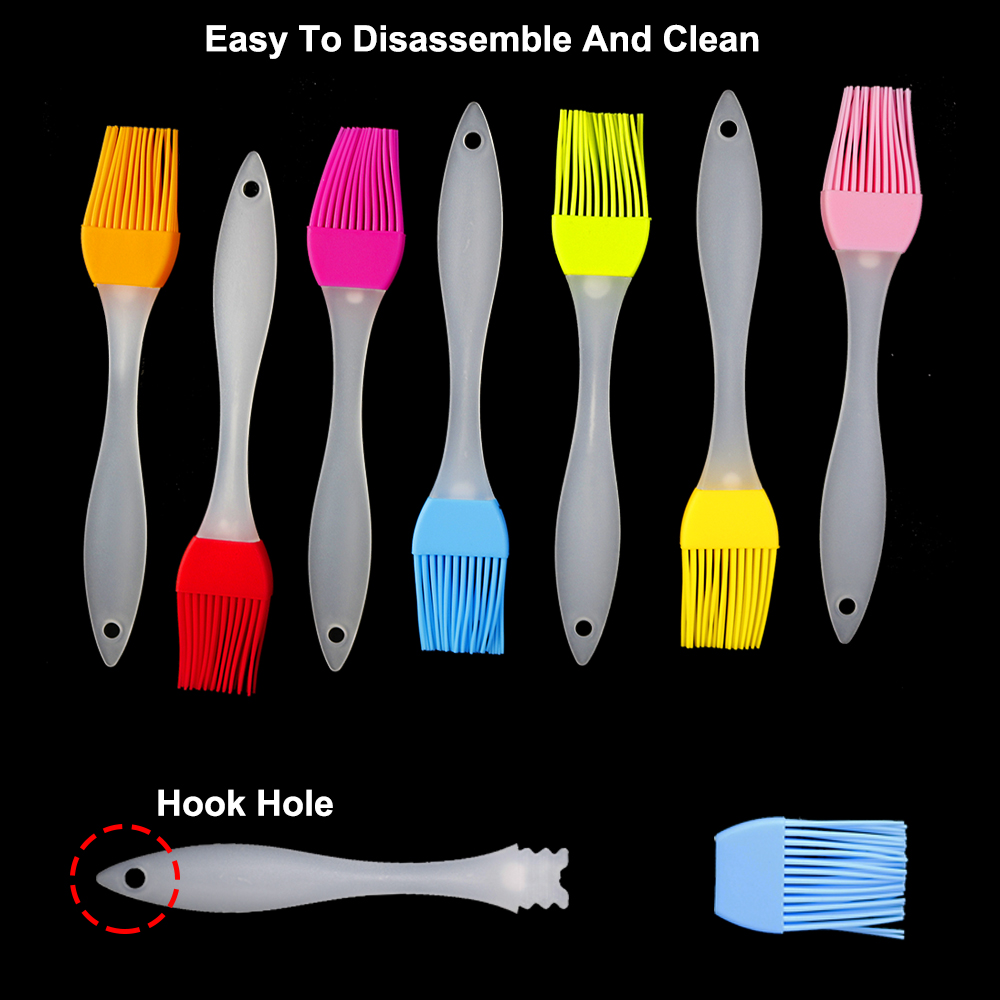 1ชิ้น7สีแปรงซิลิโคนสำหรับอาหาร - Kitchen And Baking Equipment บทวิจารณ์และราคา