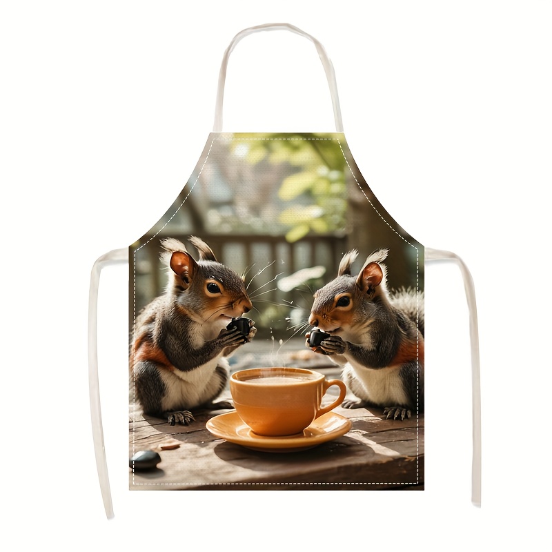 ผ้ากันเปื้อนลินินลายกระรอกและก - Kitchen Baking Ideas บทวิจารณ์และราคา