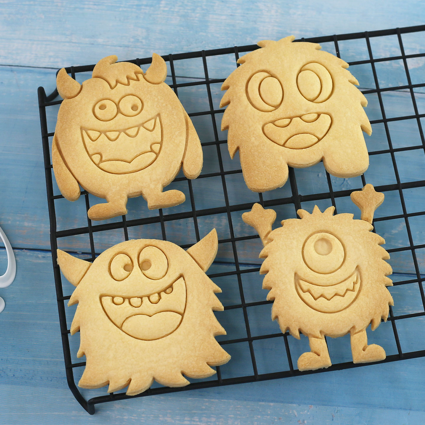 1 ชิ้น/4 ชิ้น ตัวตัดคุกกี้รูปม - Kitchen Baking Cookies บทวิจารณ์และราคา