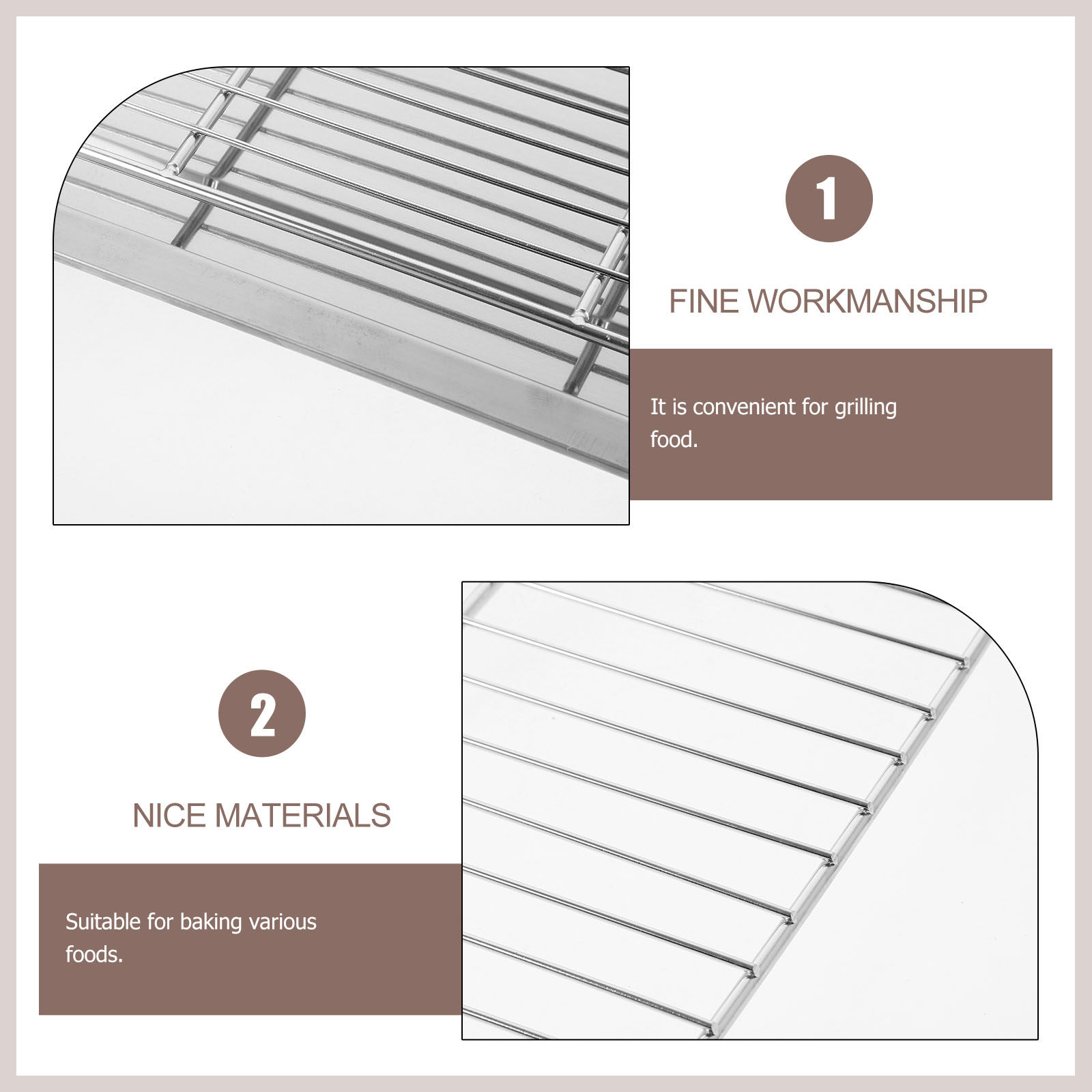 ชุดตะแกรงอบขนมปังสแตนเลส 1 ชุด - Cooling Rack Wire บทวิจารณ์และราคา