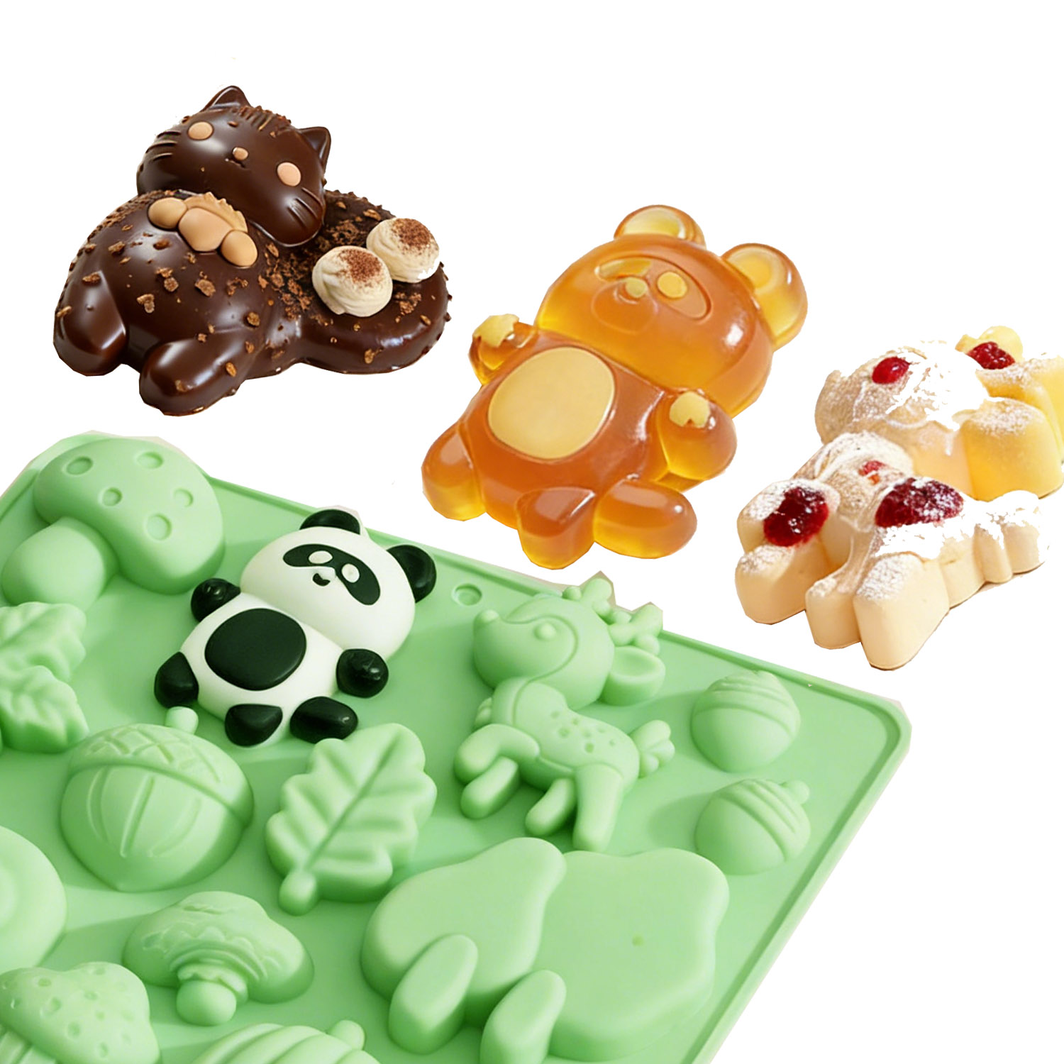 แม่พิมพ์เค้กซิลิโคนรูปสัตว์ 1  - Silicone Cake Mold บทวิจารณ์และราคา