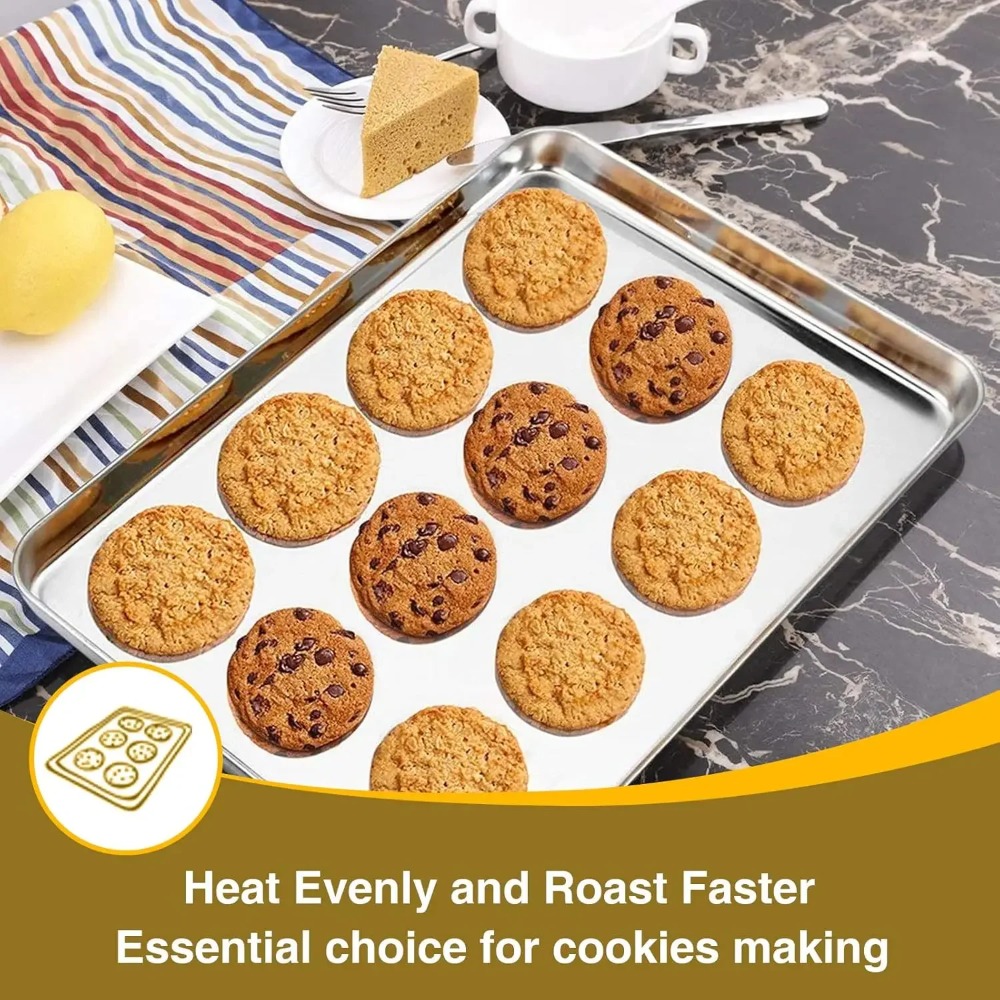 ถาดอบสแตนเลสพร้อมตะแกรงลวด ถาด - Cooling Rack Wire บทวิจารณ์และราคา