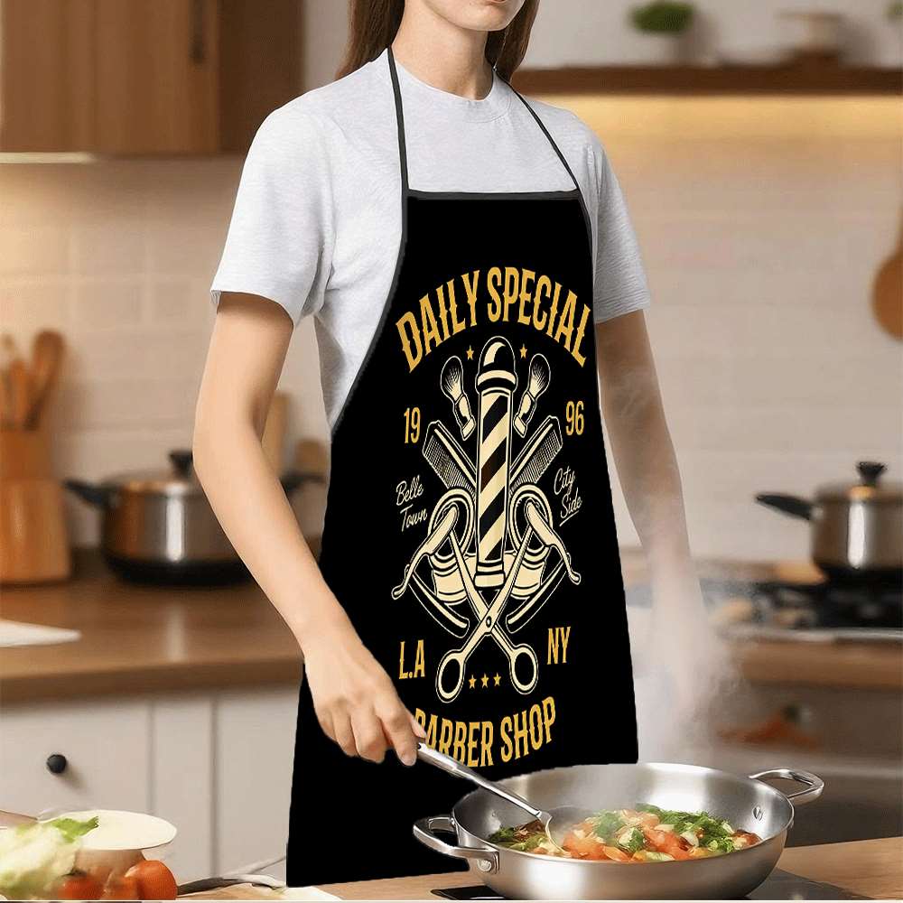 ผ้ากันเปื้อนธีมร้านตัดผม 1 ชิ้ - Kitchen Baking Ideas บทวิจารณ์และราคา