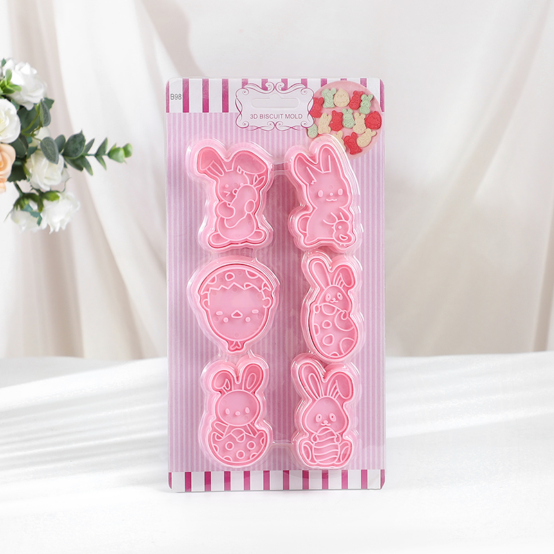 6 ชิ้น/เซ็ต Easter Bunny Cooki - Kitchen Baking Decor บทวิจารณ์และราคา