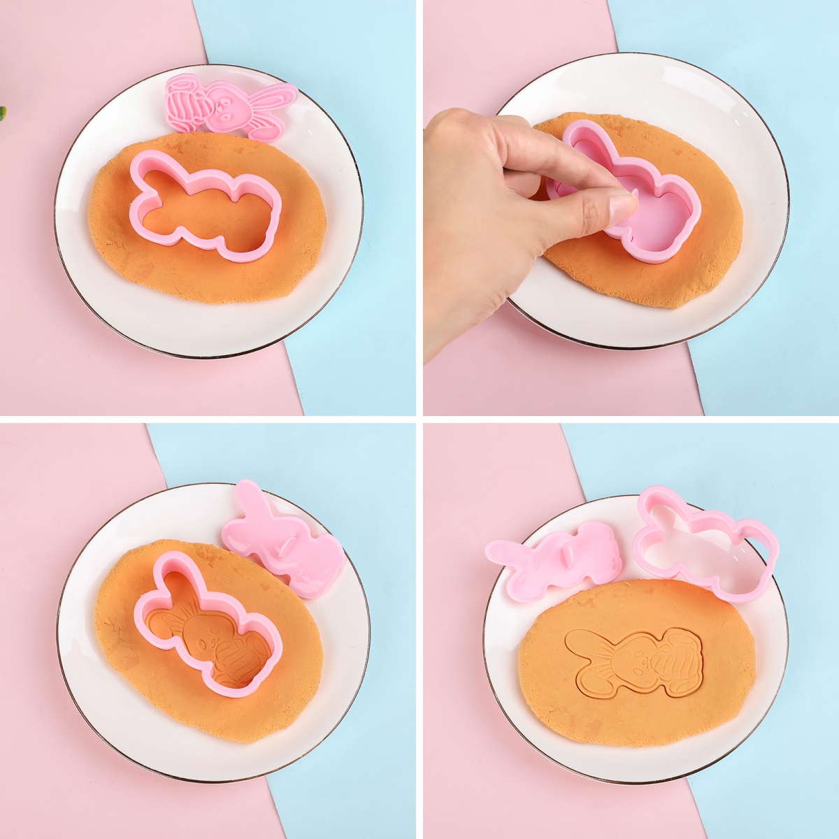 6 ชิ้น/เซ็ต Easter Bunny Cooki - Kitchen Baking Decor บทวิจารณ์และราคา