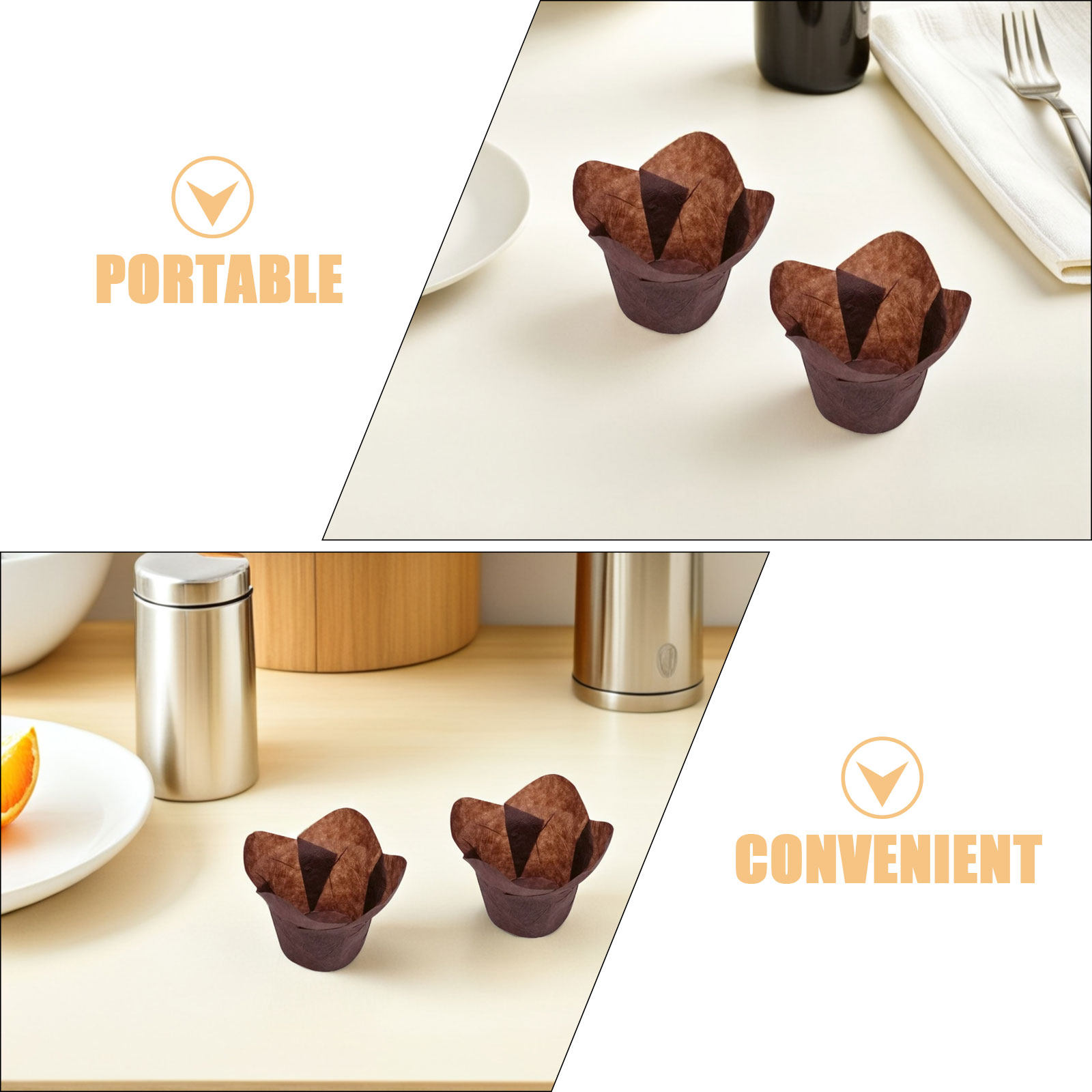 ถ้วยกระดาษอบขนม 200 ชิ้น ลายดอ - Kitchen Baking Supplies บทวิจารณ์และราคา