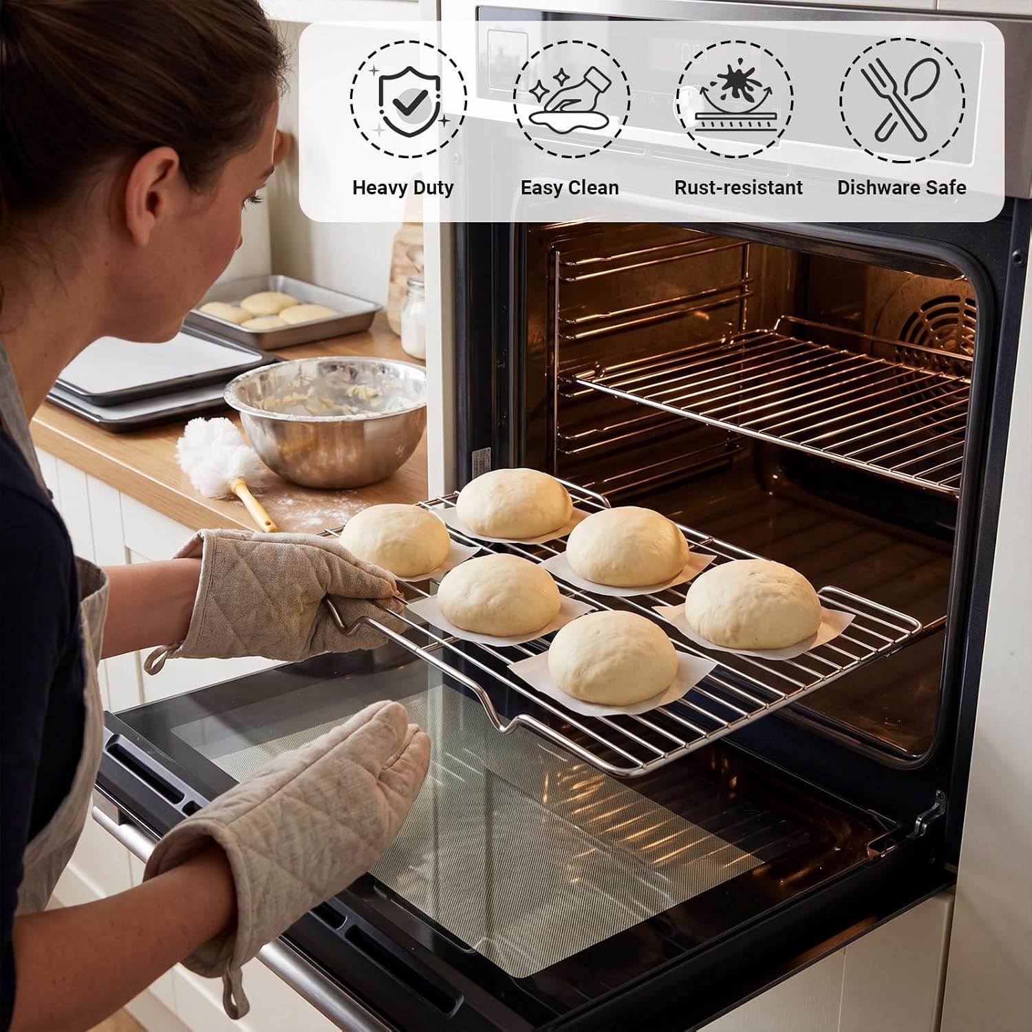 ชุดตะแกรงระบายความร้อน 2 ชิ้น, - Cooling Rack Wire บทวิจารณ์และราคา
