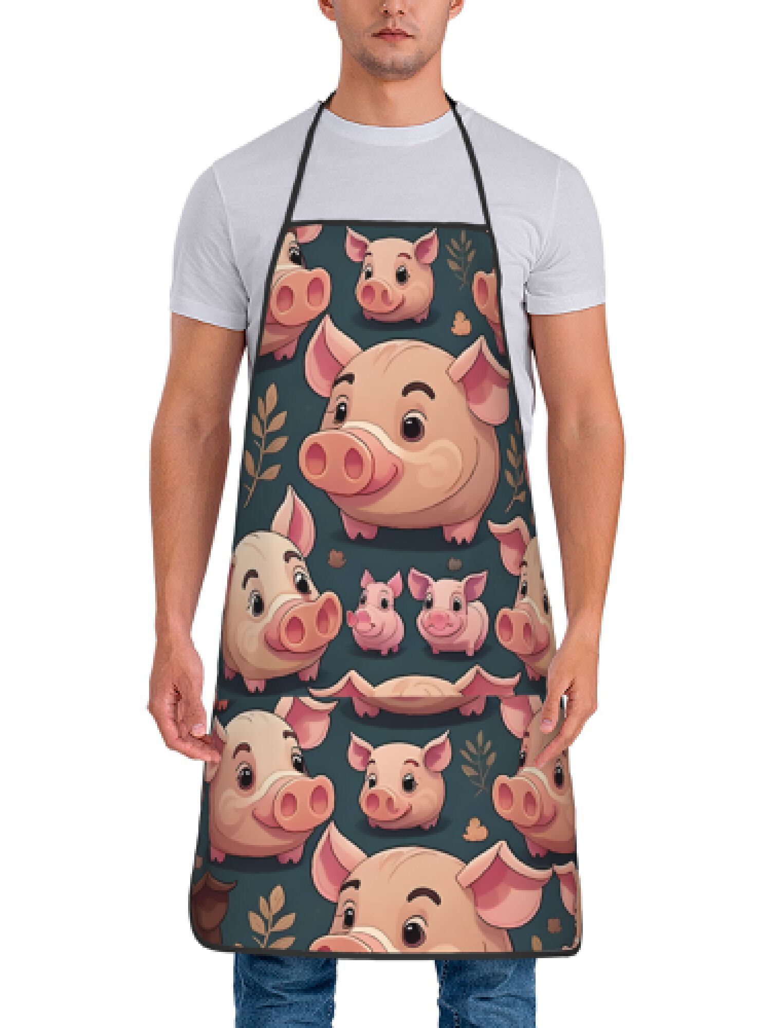 ผ้ากันเปื้อนลายหมูสีชมพูสไตล์เ - Kitchen Baking Ideas บทวิจารณ์และราคา