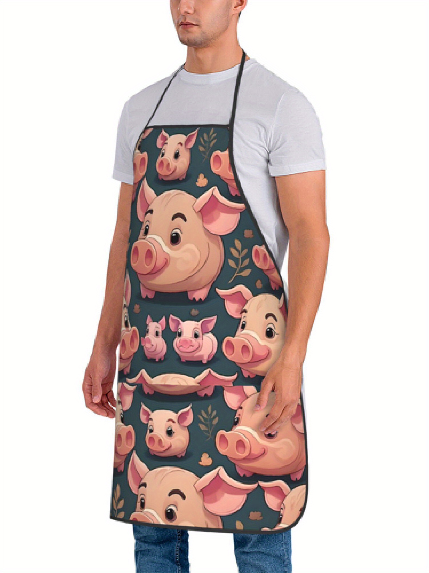 ผ้ากันเปื้อนลายหมูสีชมพูสไตล์เ - Kitchen Baking Ideas บทวิจารณ์และราคา