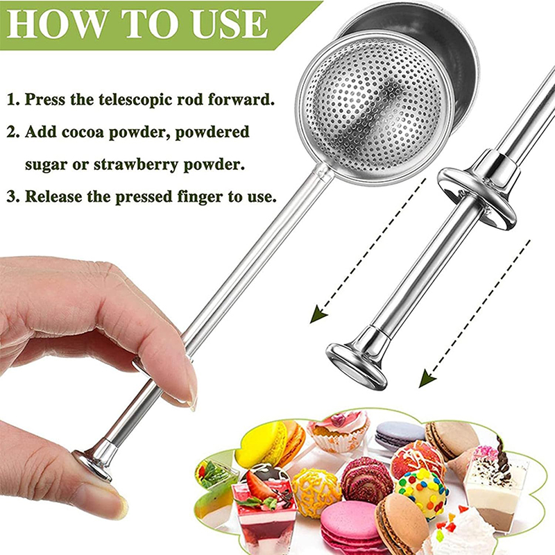 ช้อนกรองแป้งสแตนเลส ช้อนตักแป้ - Kitchen Baker บทวิจารณ์และราคา