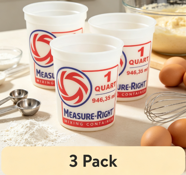 ภาชนะผสมพลาสติกทรงกลม 1 ควอร์ต - Kitchen For Baking บทวิจารณ์และราคา