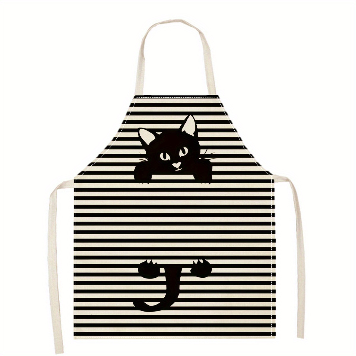 ผ้ากันเปื้อนลินินลายแมวตลกใส่แ - Kitchen Baking Ideas บทวิจารณ์และราคา