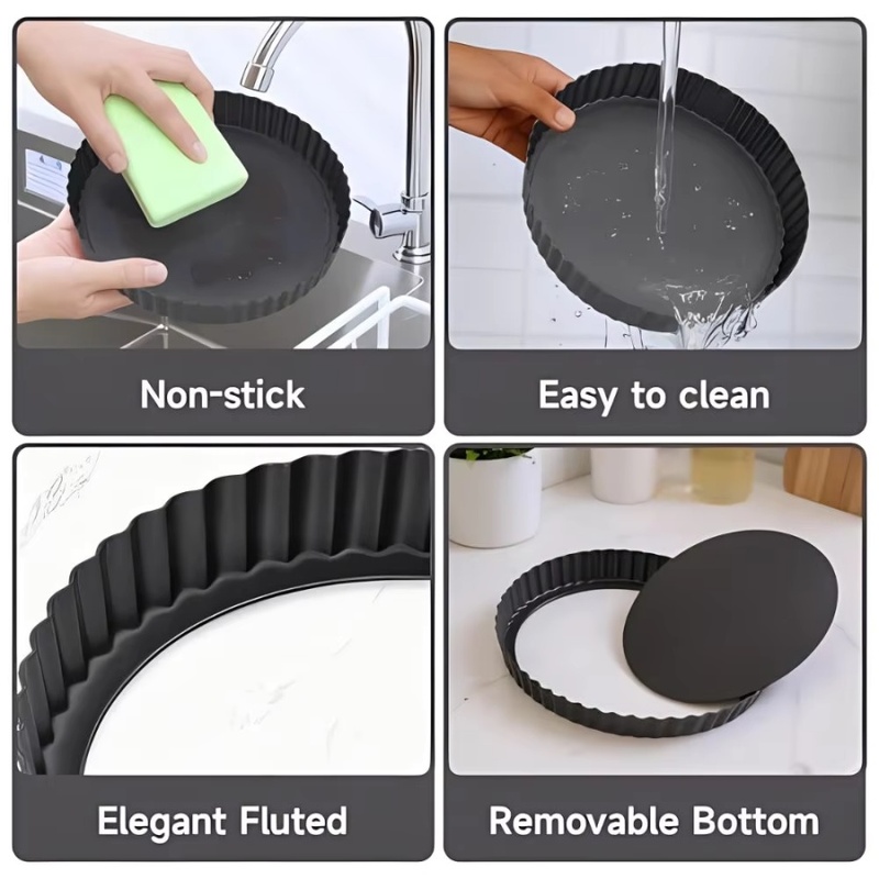 ถาดอบเค้กแบบถอดก้นได้ 1 ชิ้น ข - Kitchen And Baking Equipment บทวิจารณ์และราคา