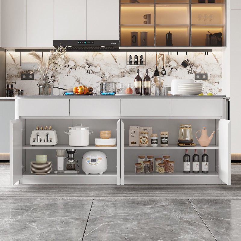 ตู้ครัวแบบเกาะกลางห้อง โต๊ะหิน - Kitchen Baking Island บทวิจารณ์และราคา