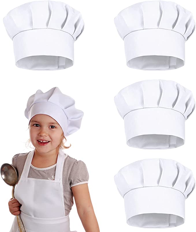 หมวกเชฟเด็ก 4 ชิ้น สูง 21 ซม.  - Kitchen Baker บทวิจารณ์และราคา